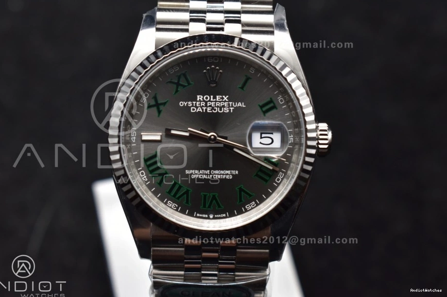 Edition Steel Green 562 Jubilee VR Gray 36 Bracelet Markers EasyMatch on DateJust 126234 1:1 Roman Best Clean 904L Dial 1222